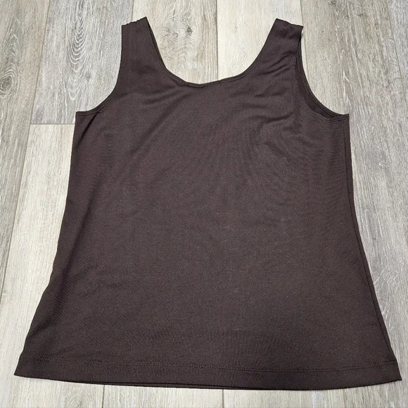 Chico's Brown Tank Top Sleeveless Blouse Stretch Women's Medium 1 - Picture 4 of 6